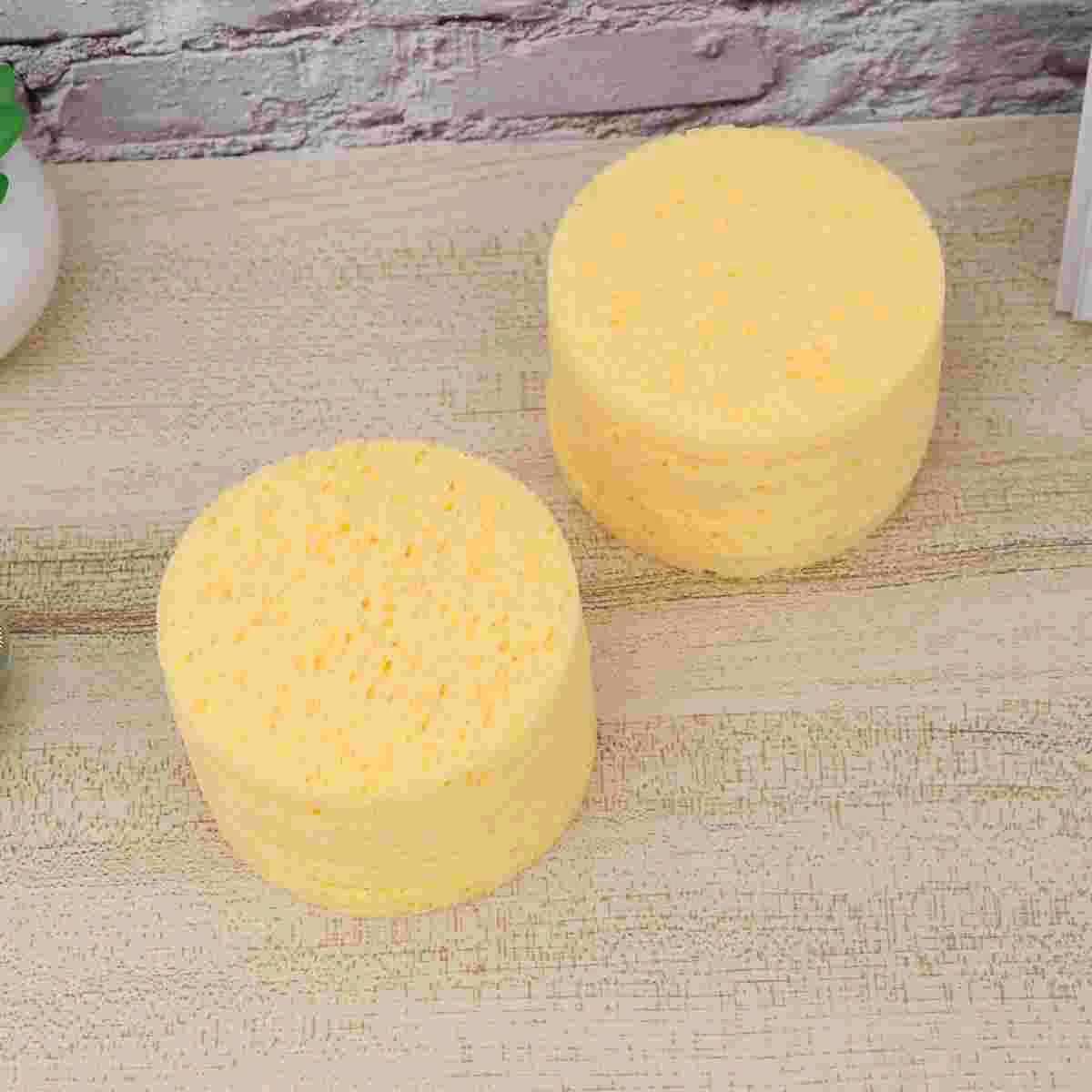 10 Pcs Clean Round Makeup Sponge Face Sponges for Cleansing and Exfoliating Cleaning