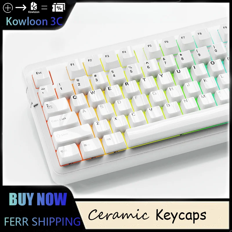 Ceramic Keycaps Customized Mechanical Keyboards Original Height HIFI Crosshairs Adapter Madlions Logitech Attack Shark