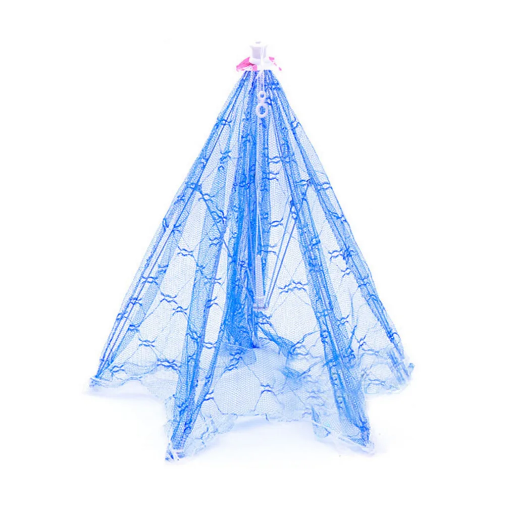 

4pcs Foldable Umbrella Food Cover Mesh Screen Food Cover Tent Protector Umbrella Screens to Keep Bugs And From Food at Picnics B