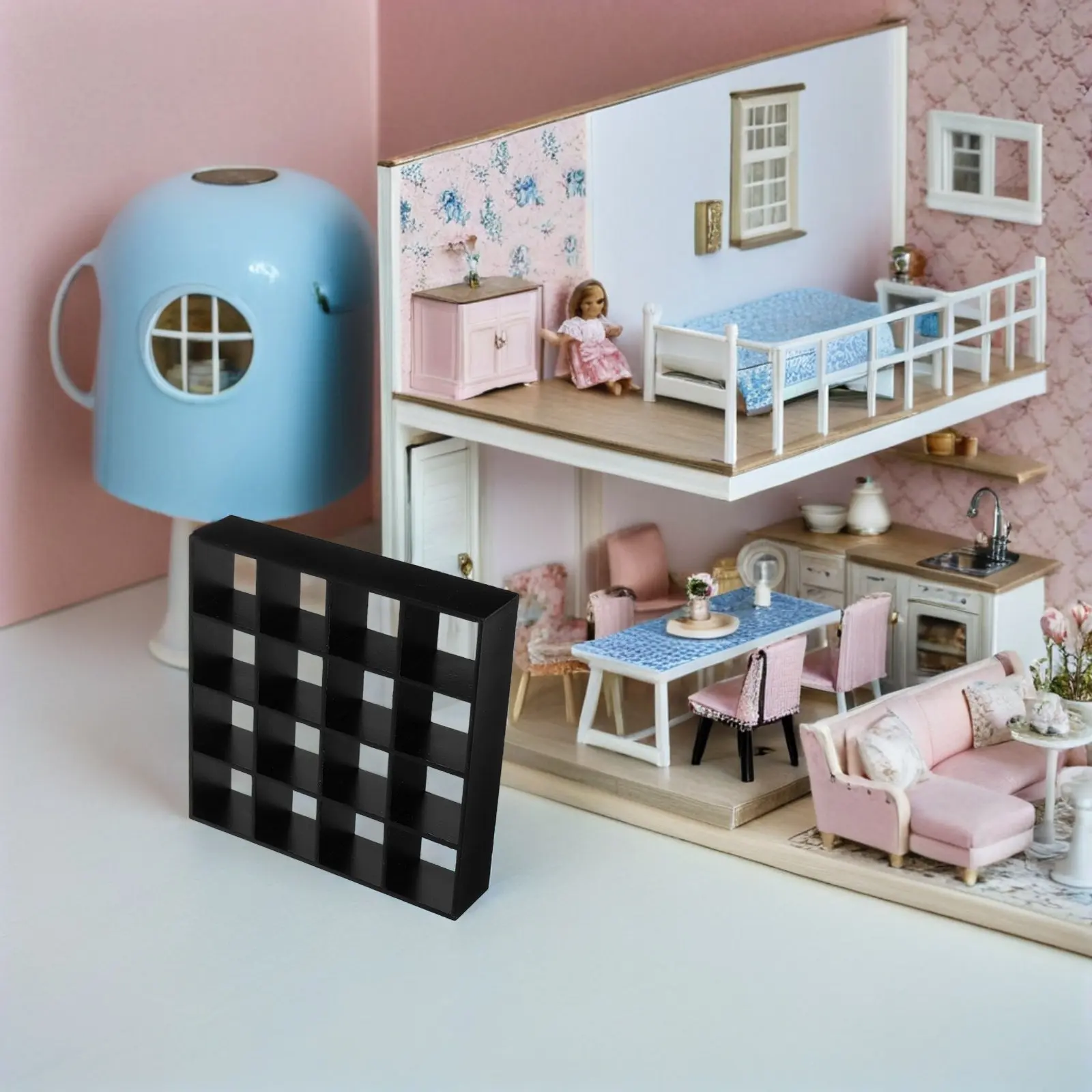 

Миниатюрная декоративная полка для миниатюрных домиков, функциональная подставка для кукольного домика, для творческих проектов, детского творчества, украшения дома