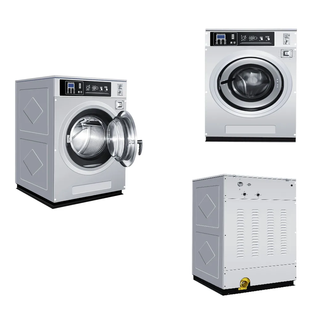 System Intelligent Control Coin Operated Washer Dryer Industrial Full Auto Washing Machine for Hotel Commercial 950*980*1500mm