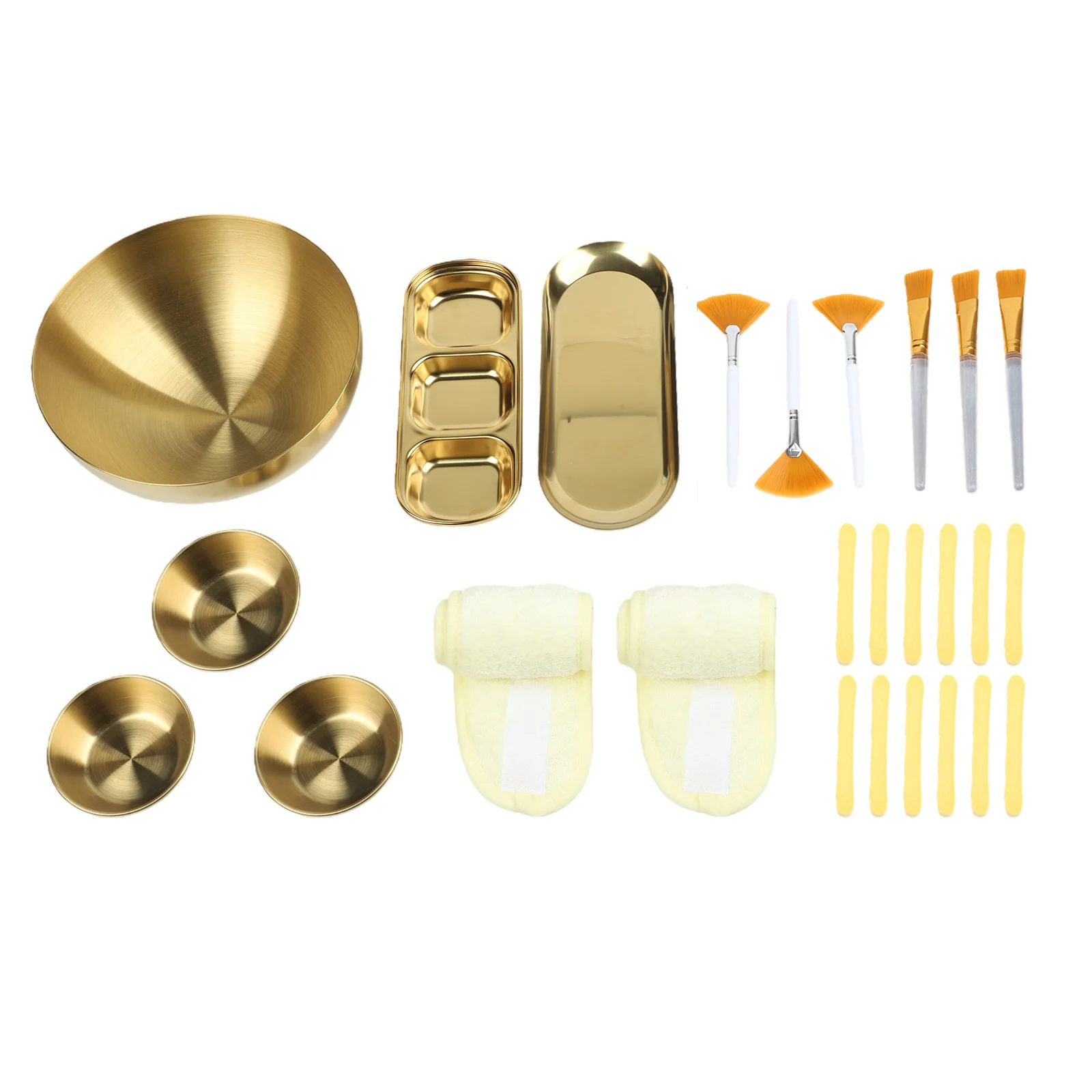 Skincare Mixing Bowl Set with Stainless Steel Containers and 26 Pcs Accessories for Facial Mask and Serum Application