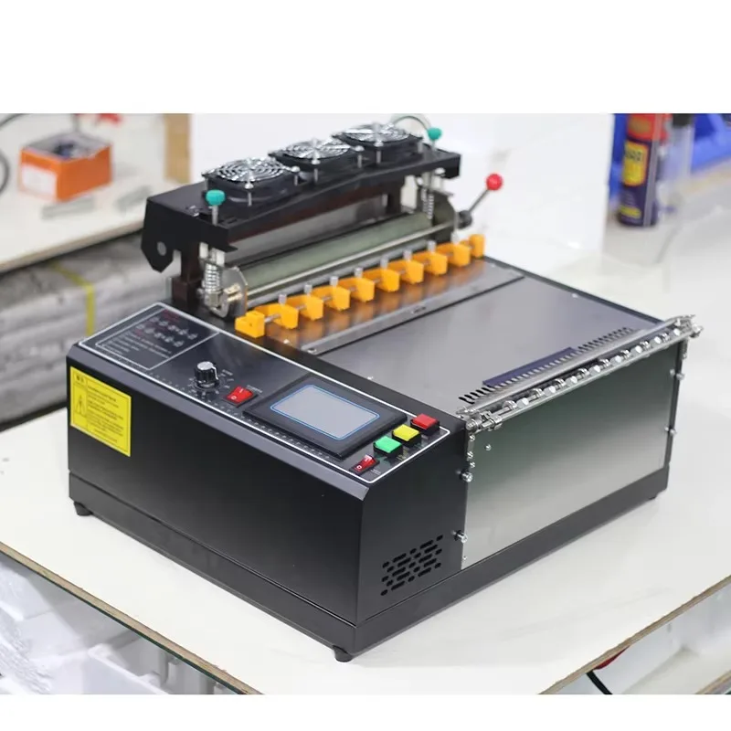 200mm Wide Stainless Steel Blade Computerized Hot/Cold Ribbon Tape Cutting Machine for Manufacturing Plants Brand New 800 RPM