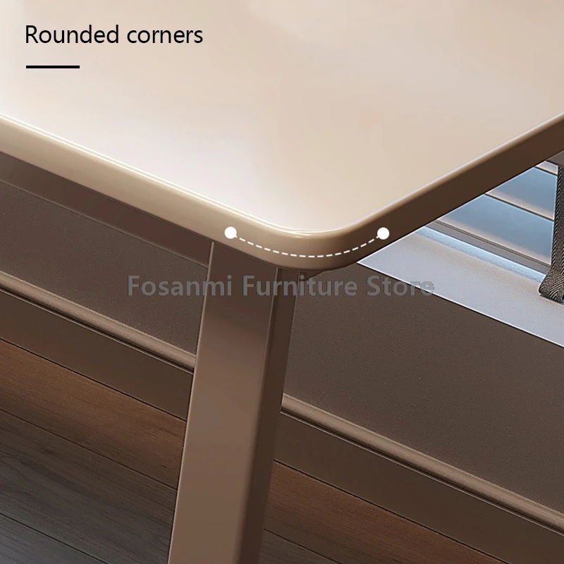 심플한 테이블과 의자 세트, 화이트 게이밍/학습용 책상(수납 포함), 모던 컴퓨터 책상 및 의자 세트, 가정용 가구