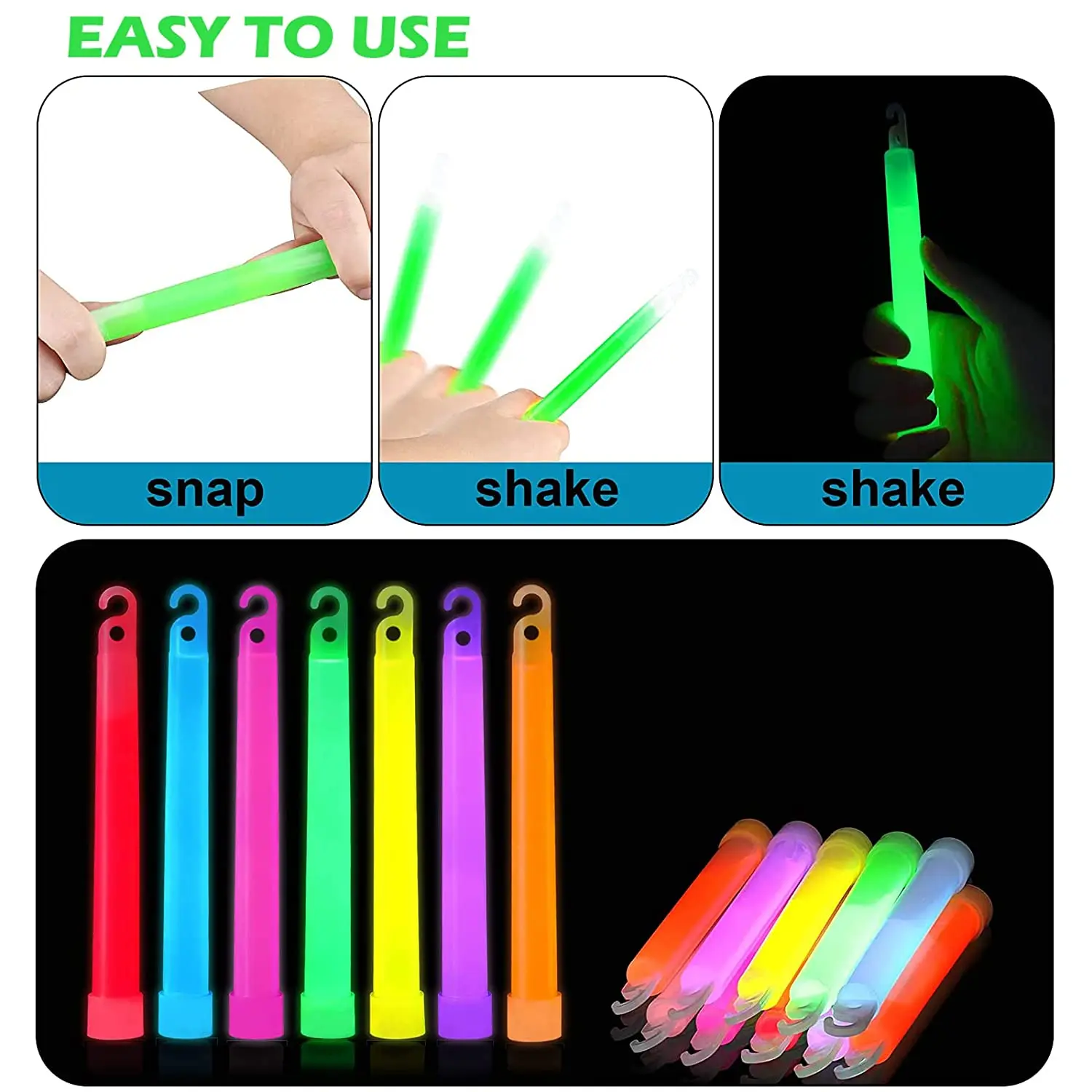 10PCS Ultra Notfall Helle 15CM Glow Sticks 12 Stunde Camping Wandern Chem Glow Stick Lichter für Parteien Blackout storm Bereit Verwenden – Detail 2