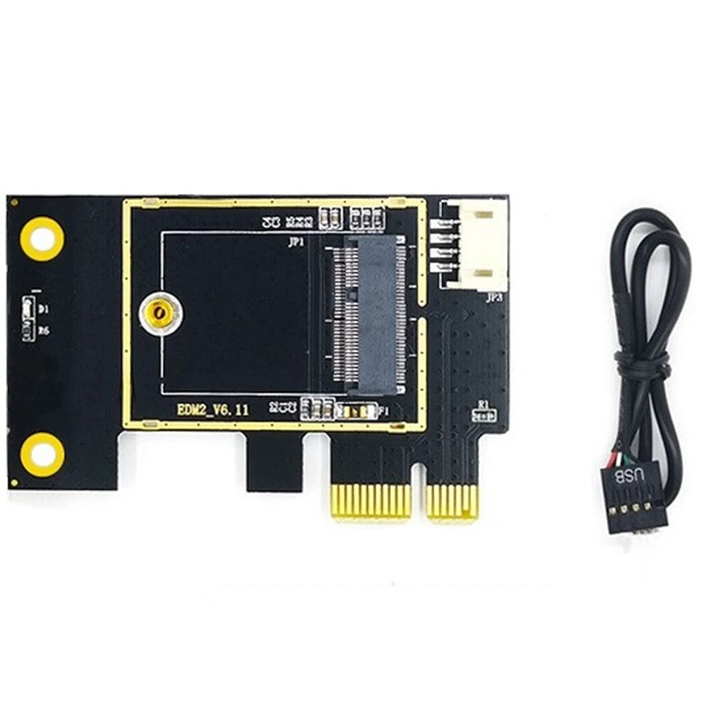 NGFF-Adaptateur de carte réseau sans fil M.2 vers PCIE, prend en charge 7260, 8265, 1650, 1675X, AX200, AX210