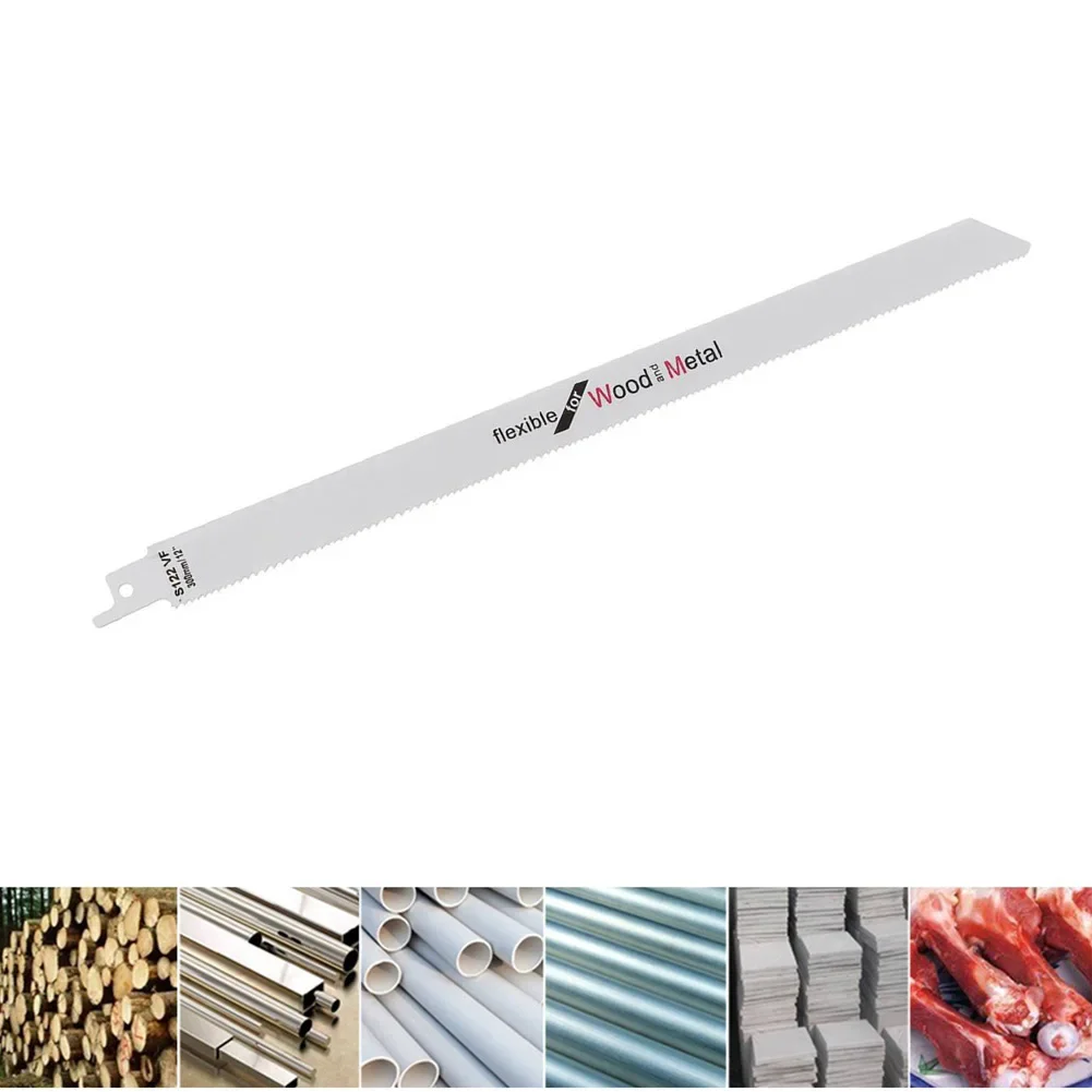 

10pcs 300mm 11.8In reciprocating saw blade effective flexible wood metal trimming saw for wood metal cutting woodworking