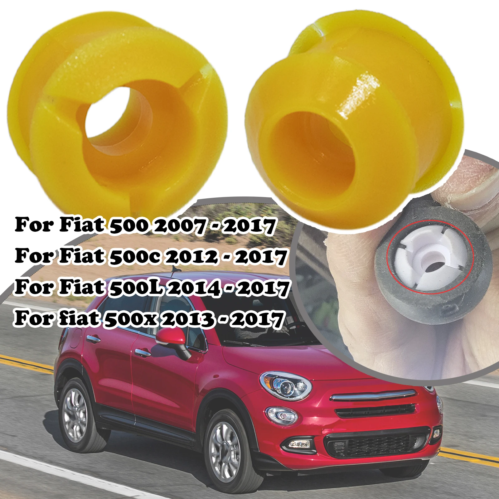 

2pcs For Fiat Automatic Transmission Shift Cable Bushing Repair Kit Gear Selector Change Lever And Pivot Grommet Replacement