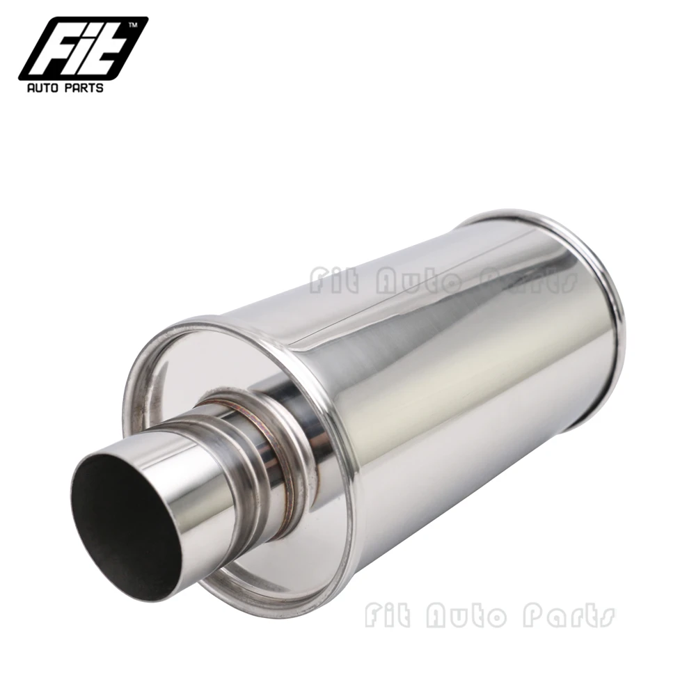 

Universal 2.5 Inch Stainless Steel Muffler Straight Resonator for Car Exhaust System Pipes Parts