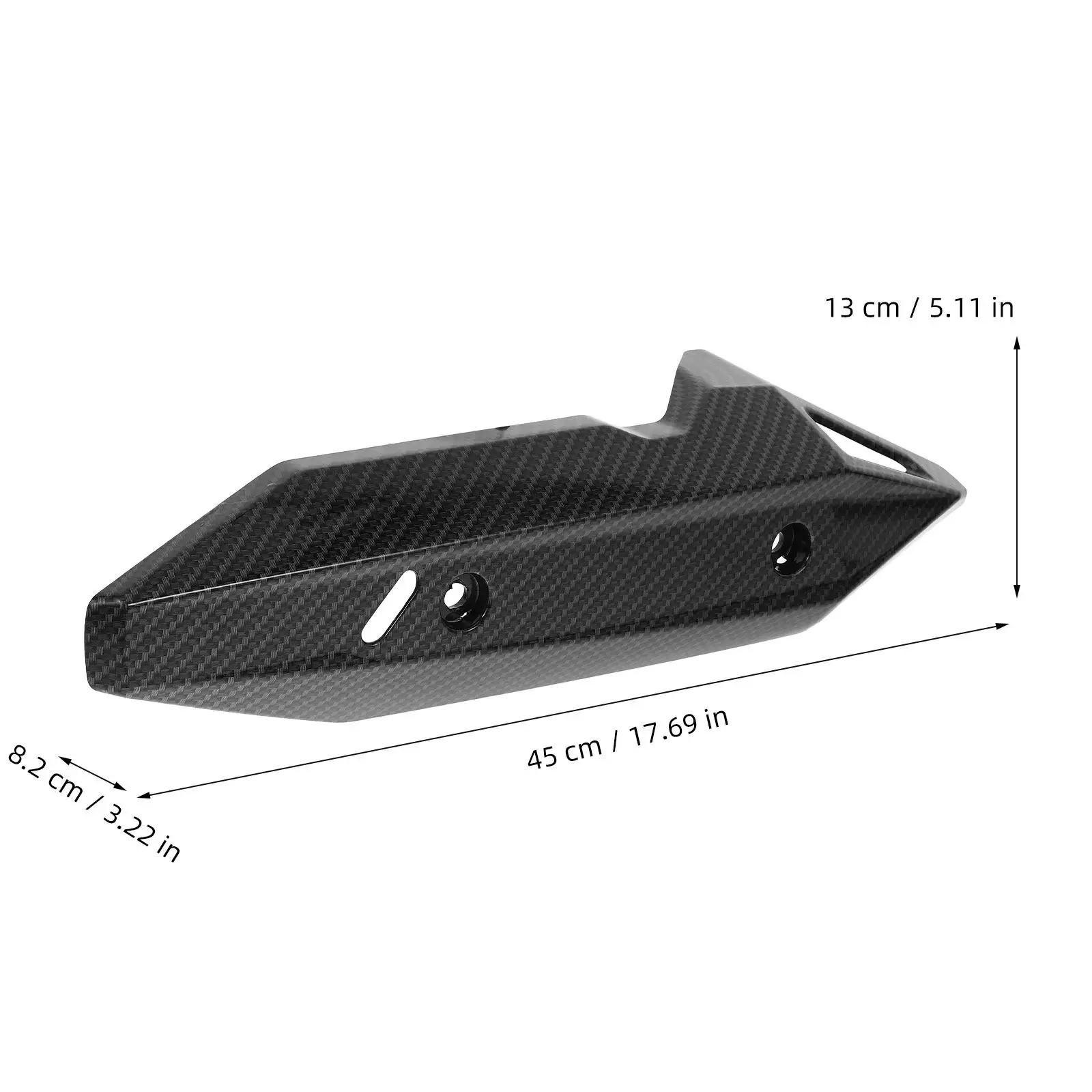 Motorcycle Exhaust Heat Shield Cover High Durability Plastic Material Heat Insulation Protector for Scooter Muffler Tailpipe
