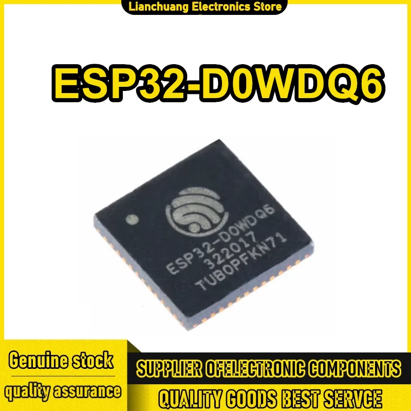 

10 шт. ESP32-D0WDQ6 SMD IC двухъядерный микроконтроллер Wi-Fi и Bluetooth комбинированный чип QFN 48-контактный