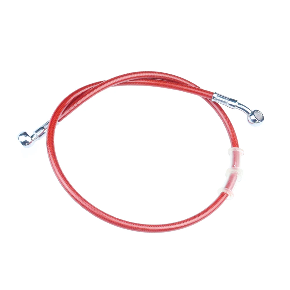 400mm - 2200mm 28 & 90 degrees multicolour Motorcycle Hydraulic Brake Hose Line Cable M10 Banjo Pipe Line Braided oil hose