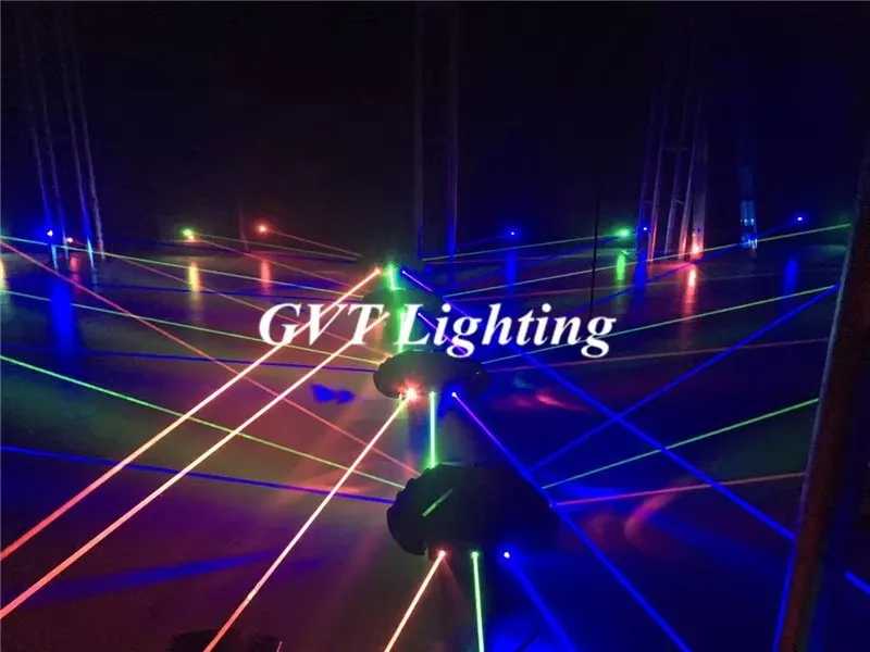 تصميم جديد جودة عالية 16CH RGB العنكبوت ضوء DMX512 9 عيون العنكبوت تتحرك رئيس أضواء الليزر ل DJ ديسكو بار تظهر المرحلة الإضاءة