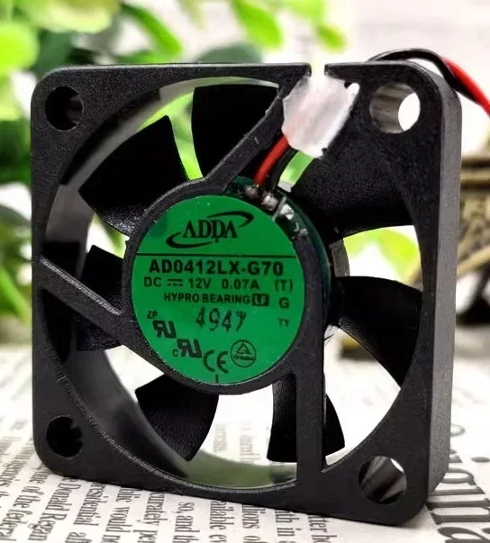 Original New Fan For ADDA AD0412LX-G70 4010 DC12V 0.07A Ultra Silent 4CM Fan 40x40x10mm