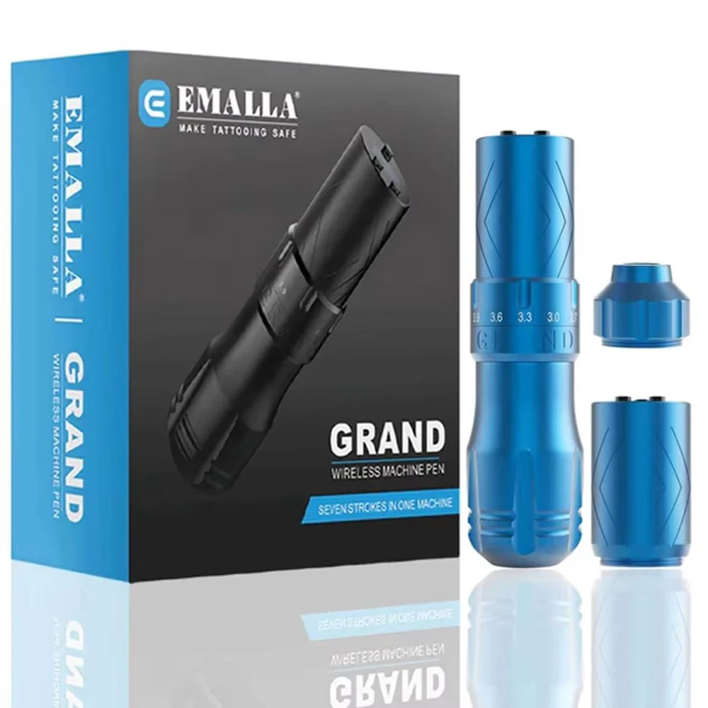 

Беспроводная тату-машинка EMALLA G3 с регулируемым ходом 2.4-4.2 мм, роторный тату-аппарат для контуров и заливки