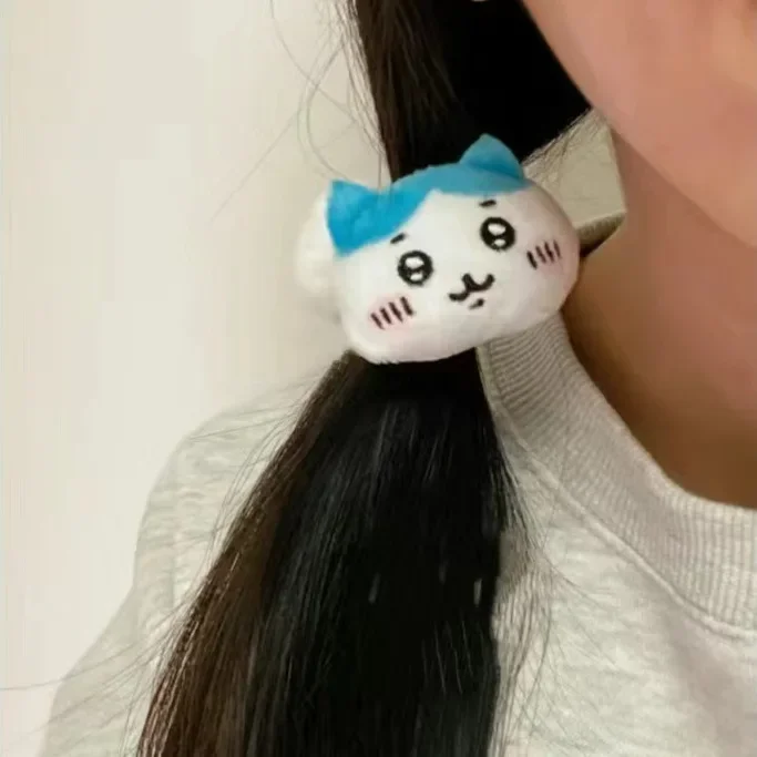 New cartoon Chiikawa Usagi Plush Hair Rope Cute Cartoon Student Sweet Hair Circles for Girls Hair Accessories Children's Gifts