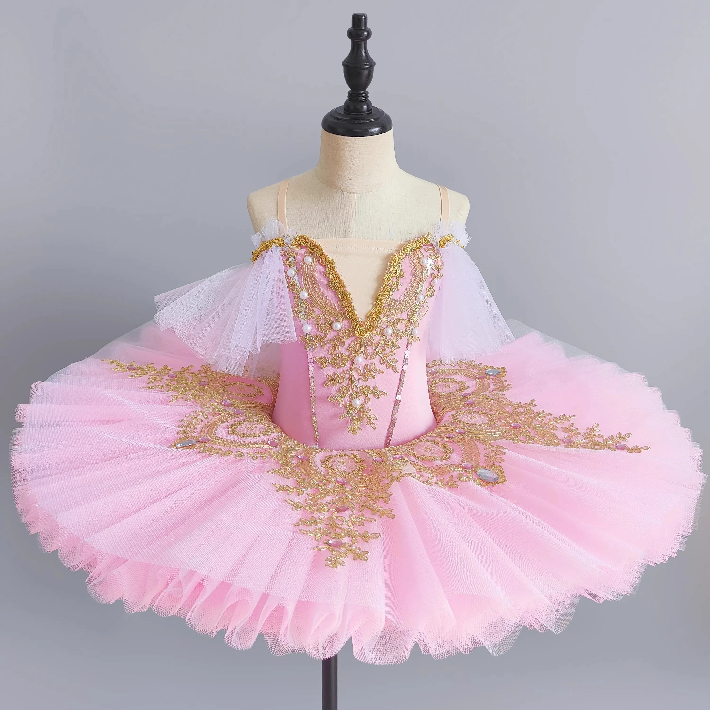 Professional Ballet Tutu Girls Blue Pink Platter Pancake Tutu Ballerina Party Dress Adult Women Child Kids Ballet Dance Costume image 4