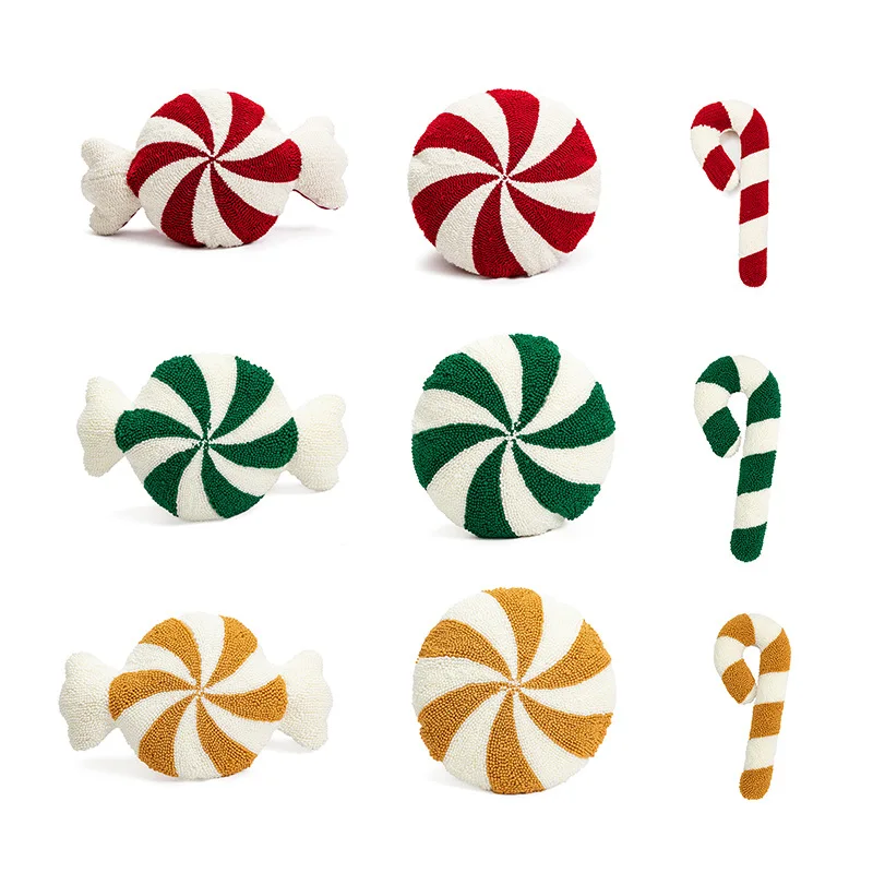 

Candy Cane Pillow Candy Cane Christmas Decorations Pillows 7.87 * 19.68 inch Plush Christmas Candy Cane Shaped Throw Pillow