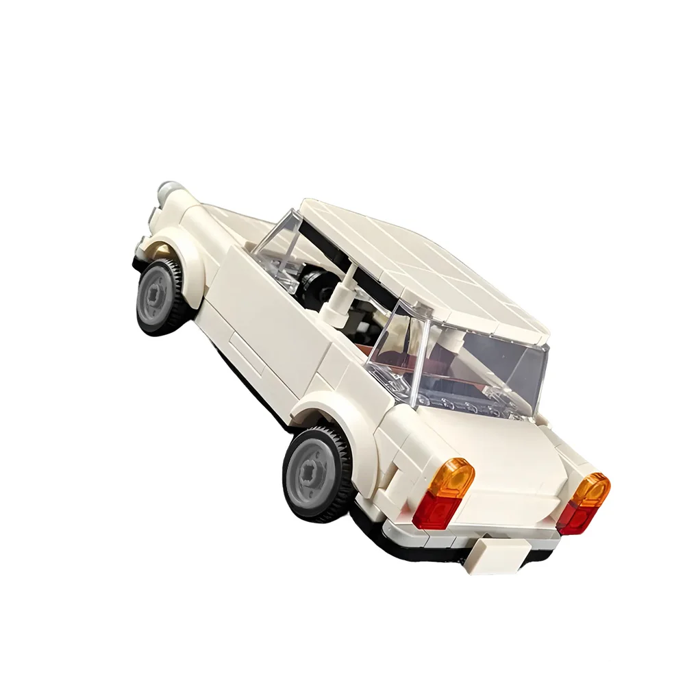 

Gobricks MOC Trabant Car Building Blocks Model Germany Trabant White Retro Car Bricks Assembly Educational Toys Kids DIY Gifts