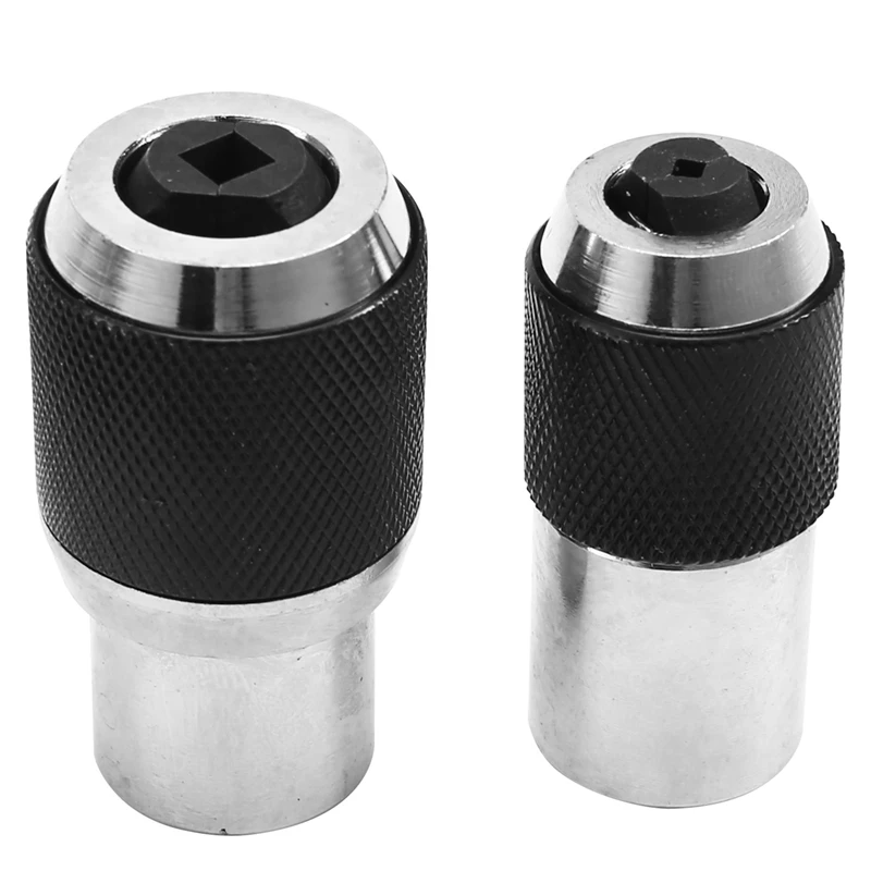 2Pcs Tap Socket Ratchet Tap Wrench 3/8Inch Drive Hand Tool 1/4-1/2 Taps,0-1/2 Taps Tapping Socket Set  Tap Socket Adapter