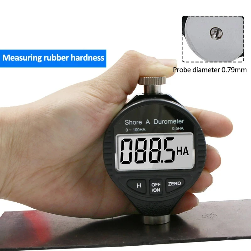 Digital Shore Hardness Durometer Digital Hardness Tester Hardness Meter Shore 0-100 A/C/D For Plastic Leather Rubber Multi-resin