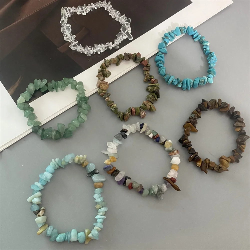 2026 سوار من حجر الكريستال الطبيعي للرجال والنساء غير النظامية الريكي محظوظ سوار موضة الفراولة كريستال جمشت مجوهرات #1