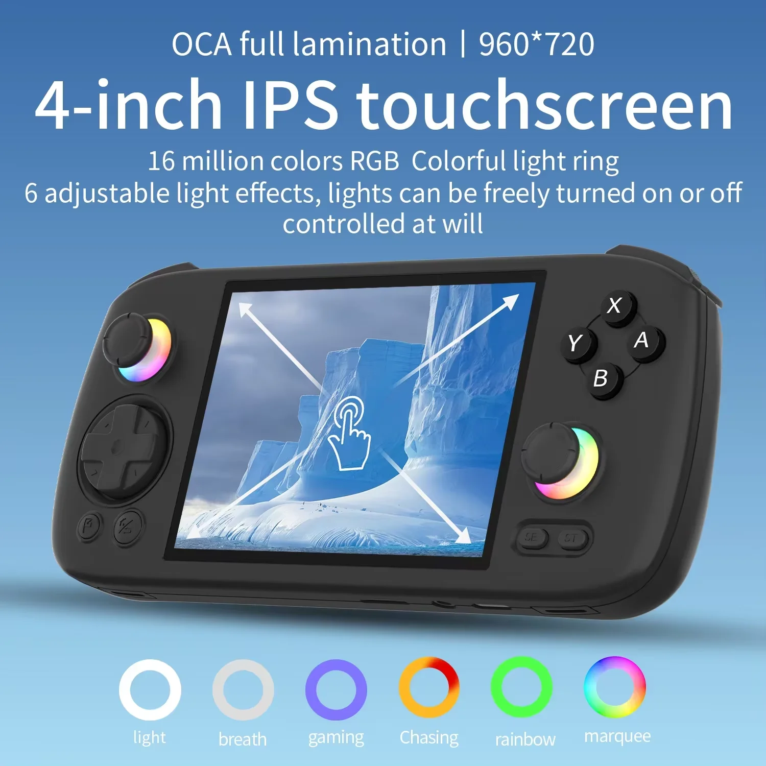 ANBERNIC RG406H juego portátil Retro RG 406H consola reproductor de vídeo pantalla de 4 pulgadas Android 13 Bluetooth WIFI 8G + 128G 512G PSP PS2