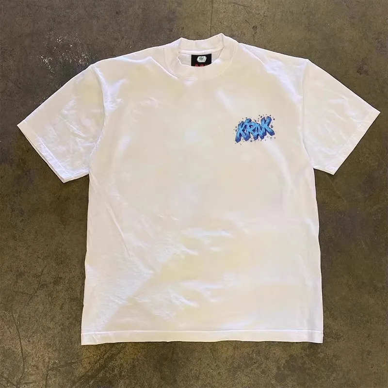 Charity Money Making Heavyweight 260g Cotton American Hip Hop Loose Short Sleeve T-Shirt Unisex Streetwear round Neck Graphic...