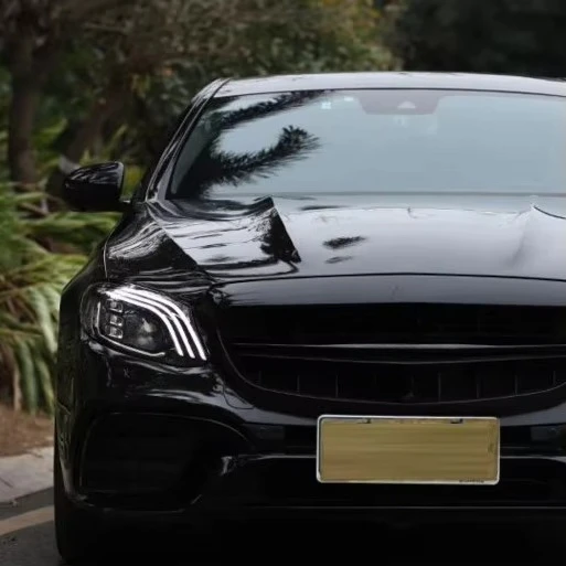 

16-20 Model-Benz E-Class W213 Headlight Assembly Modified with Model LED Lens for Daytime Running Lights