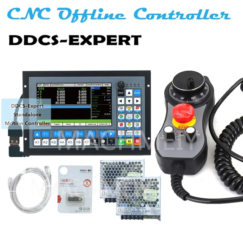 CNC Controller 3/4/5 Offline Control Compatible With Ddcsv3.1 6 Axis Emergency Electronic Stop Handwheel 75W24V DC