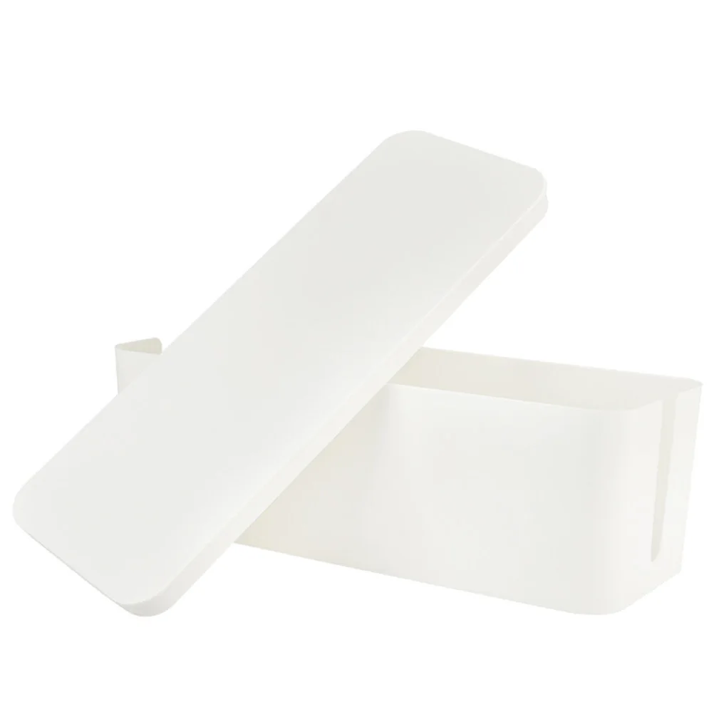 

Cable Management Box Wire Storage Organizer Plastic Case for Desk Keeps Cables Premium Quality Long Lasting Household