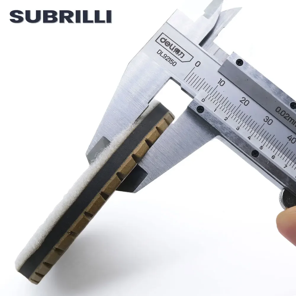 SUBRILLI 3Pcs เรซิ่นเพชรขัดคอนกรีตแผ่นซ่อมชั้น Renew แผ่นขัด3 "80Mm Grit 50 #-3000 #