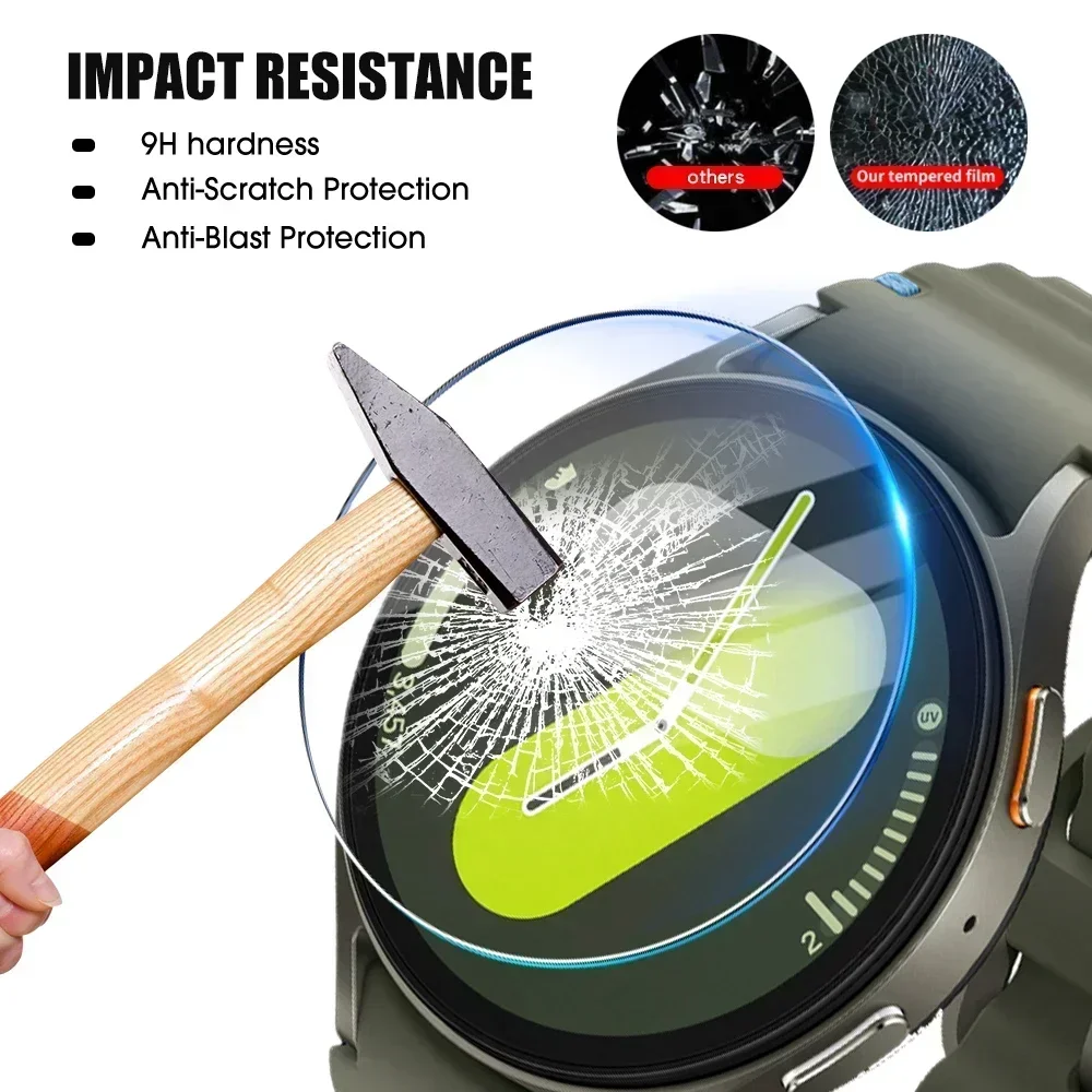 1-5Pcs Easy To Install Tempered Glass Screen Protector for Samsung Galaxy Watch 7 40mm 44mm Protective Film for Watch7Ultra 47mm