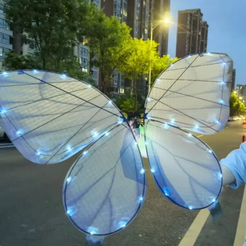 Rechargeable LED Butterfly Light Realistic Flapping Wings Romantic Wedding Party Decoration Elegant Night Show Prop for
