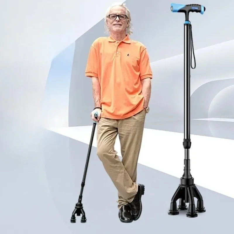 

Трость из углеродного волокна из алюминиевого сплава для пожилых мам, отеков, ограниченная серия, светодиодная трость для мобильности