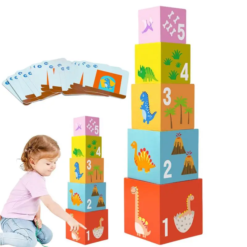 

Kids Stacking Game Stacking Sensory Toy Number Learning Toy Educational Nesting Blocks Preschool Stackable Toy For Girls Boys