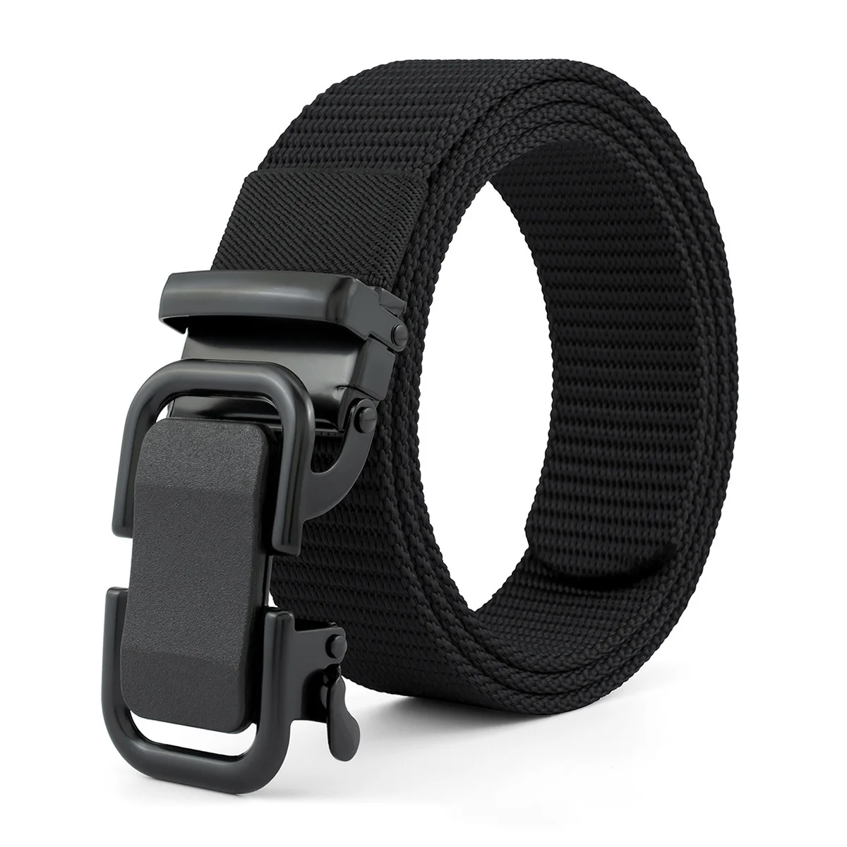 

2024 New 3.5cm Non Pierced Automatic Buckle Belt For Men And Women Tactical Training High Quality Hunting Travel Fixed Belt