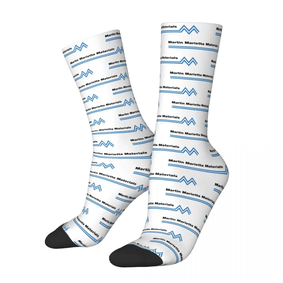 Winter Warm Retro Unisex Martin Mariettas Socks Sweat Absorbing Crew Socks