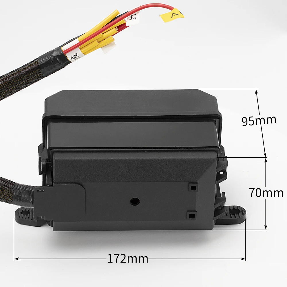 6 Way 4 Pin Waterproof Auto Marine Relay Box 12V 40A 6 Slot Blade Fuse Panel Mount Box with Wired Remote Control