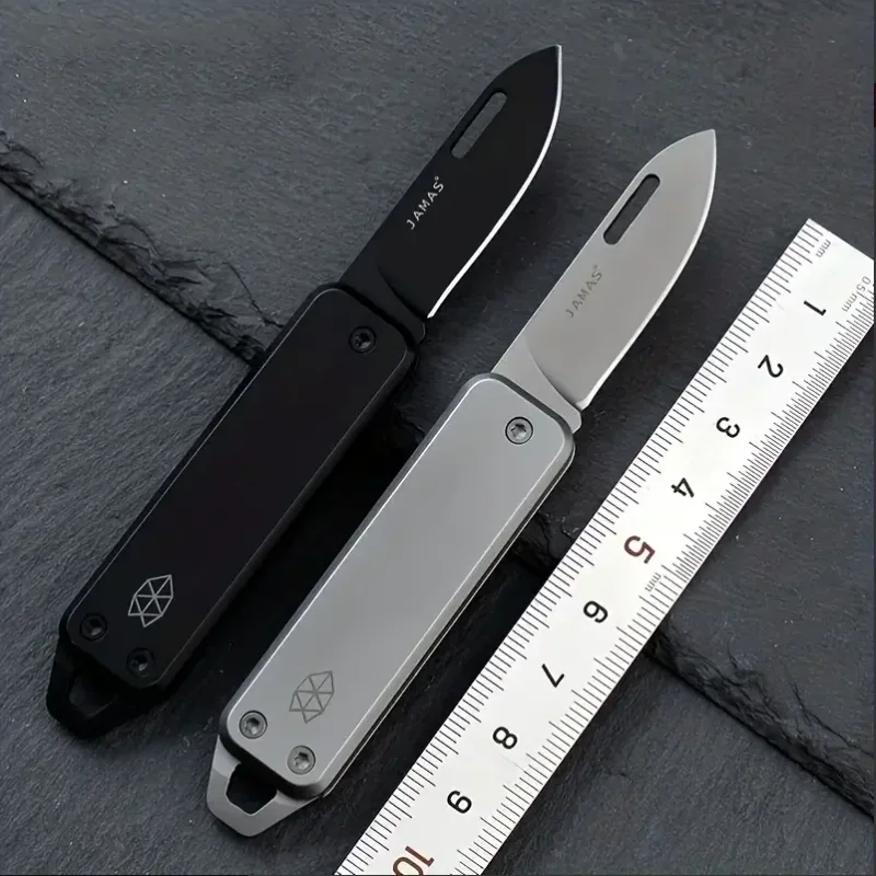 2024 New Mini Outdoor Folding Knife Edge High Hardness Camping Self-defense Knife Gift Fruit Knife Open Box Tool Key Pendant