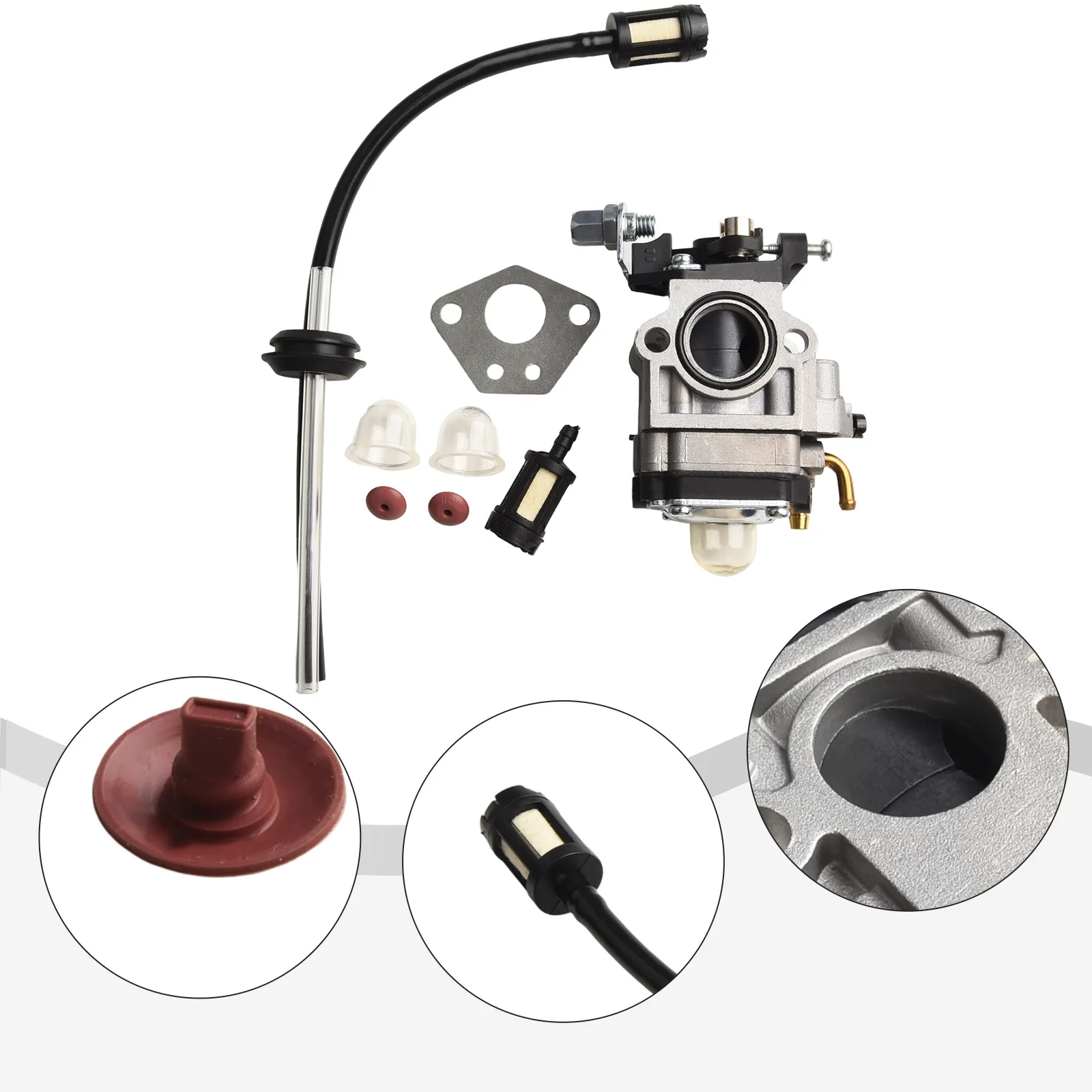Brush Cutter Maintenance Brush Cutter Carburetor Kit Carburetor With Gasket As Shown Maintenance Kit Optimal Performance