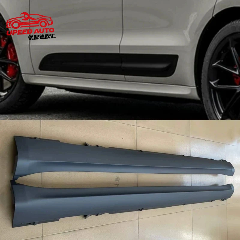 Car Side Skirts for Porsche Macan 2014-2017 2018-2023 GTS Unpainted Side Shovel Body Trim Side Guard Plate
