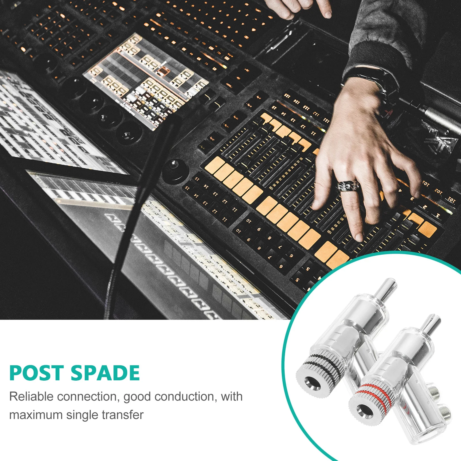 2 шт., 45 градусов, угловой штекер типа «банан», разъем для кабеля динамика, фиксирующий штекер, адаптер для усилителя, штекер типа «банан» для провода динамика