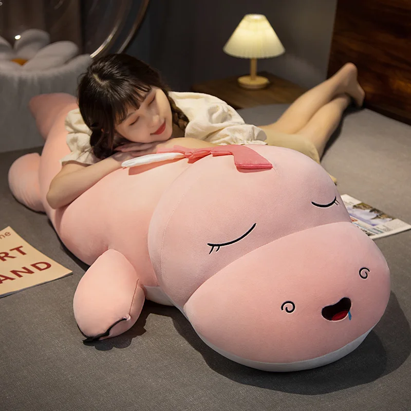 

Giant Long Crocodile Plush Body Pillow Soft Stuffed Crocodile Pillow with Wing Colors Kawaii Birthday Gift for Kids Decoration