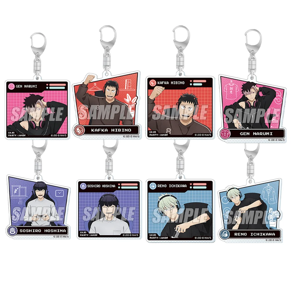 Anime Kaiju No 8 Soshiro Hoshina En Narumi 6CM Acrylic Stand Cute Bag Charm Car Keychain Decorations Bag Body Kit Keyring Gift