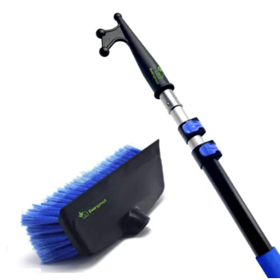 

Набор щеток для чистки лодок 5-13 футов: 3-секционная легкая телескопическая штанга с мягкой щетиной и встроенным механизмом для очистки палубы