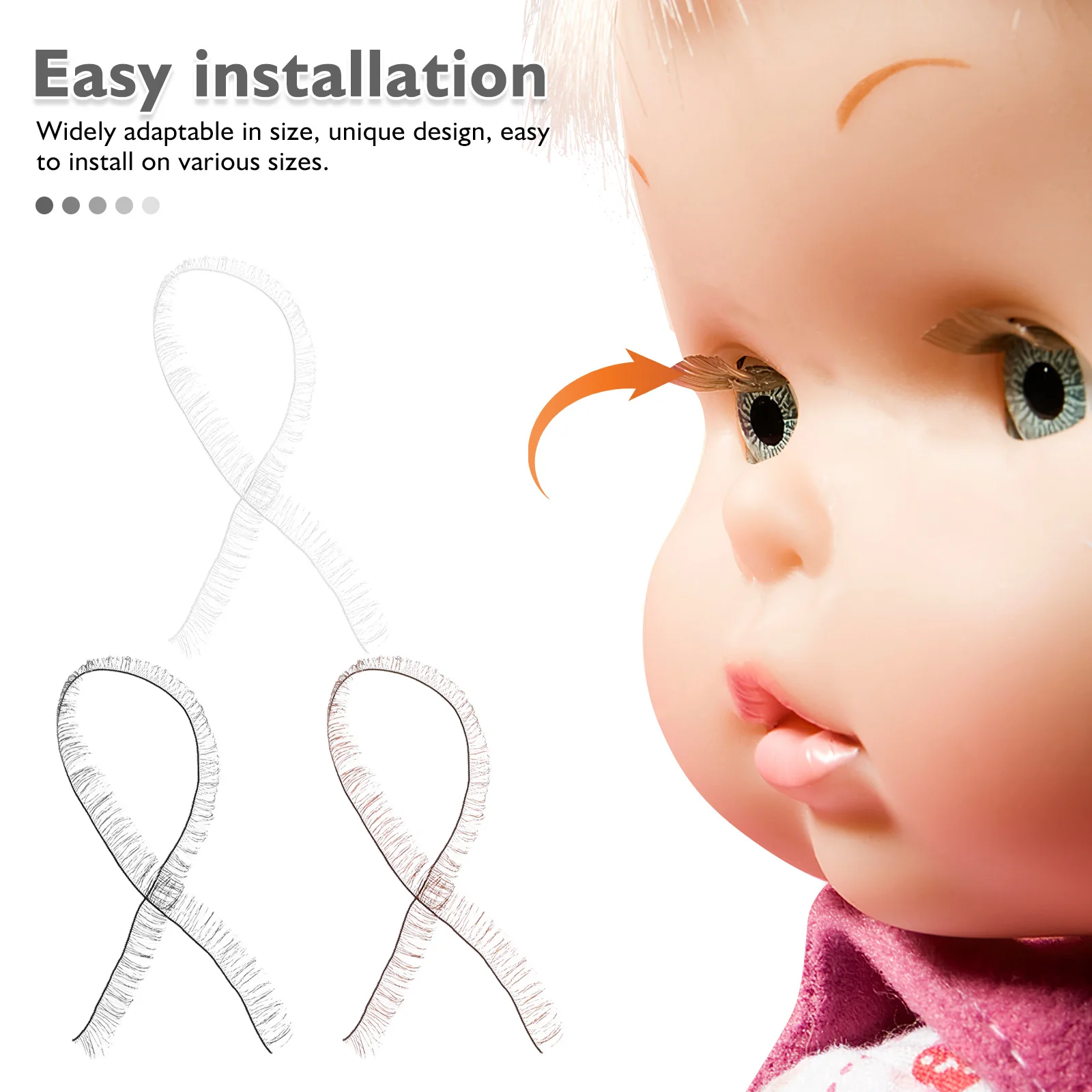 30 قطعة شرائط الرموش يدويا لينة واقعية طويلة الرموش الصناعية 20 سنتيمتر ماكياج الزخرفية DIY بها بنفسك الاكسسوارات الحرفية