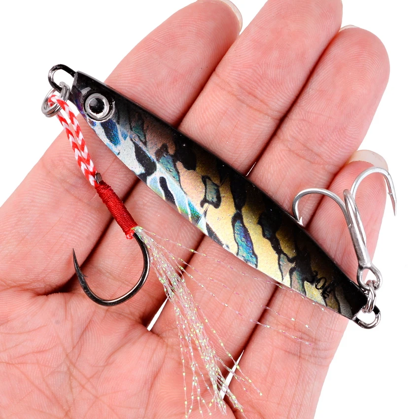 2022 Metal Jig Fishing Lure Weights 7g-40g Trolling Hard Bait Bass Fishing Bait Tackle Trout Jigging Lure Jigs Saltwater Lures