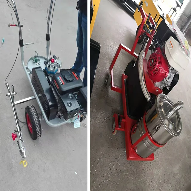 CR02 Engine-Powered Road Marking Machine 1000m/h for Pavement Marking Lines