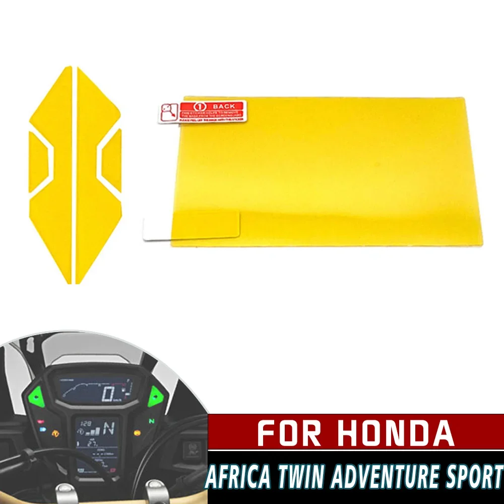 For Honda CRF1000L Africa Twin Adventure Sports 2018 2019 Motorcycle Scratch PVC Protection Film Dashboard Screen Instrument